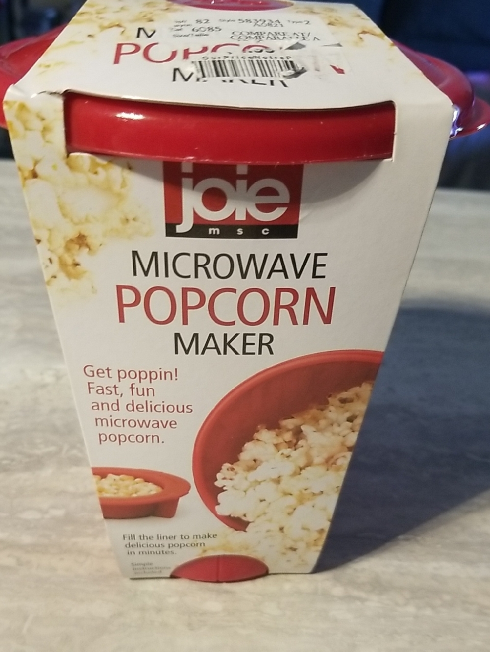 Joie Red Microwave Popcorn Maker Bowl
